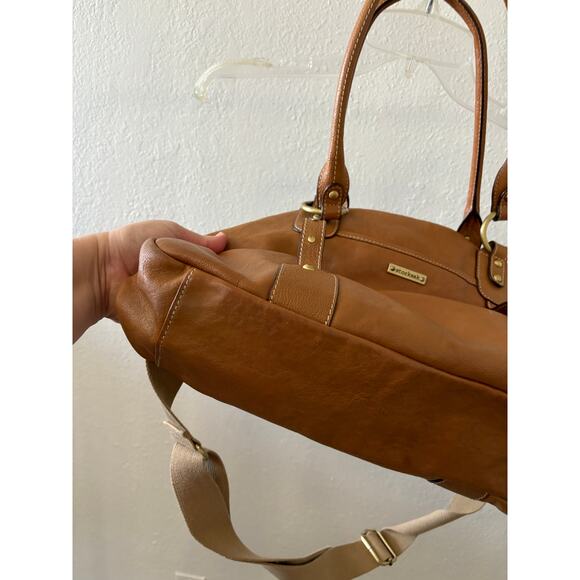 Storksak Elizabeth Leather Diaper Bag Brown - Picture 4 of 8